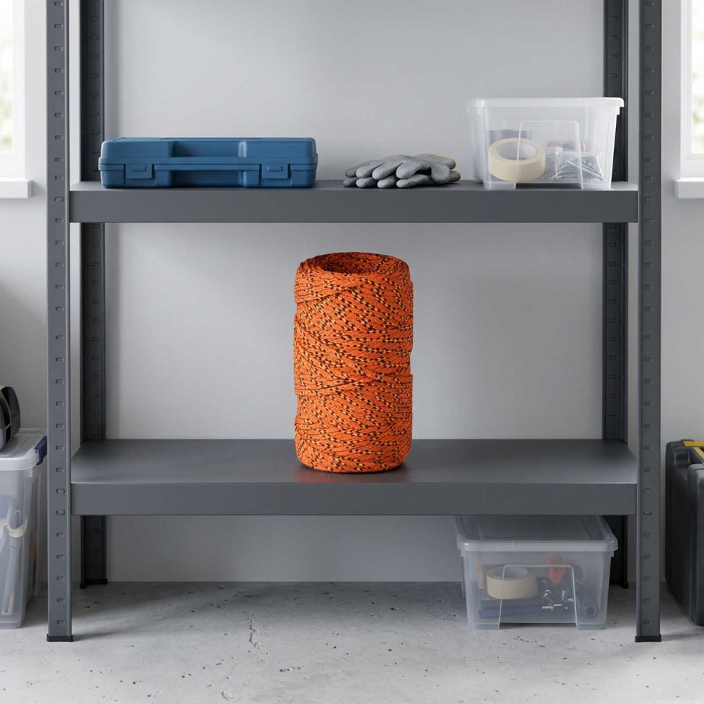 vidaXL Mångsidigt bruksrep 2 mm 50 m Orange PP 27 kg Maxbelastning