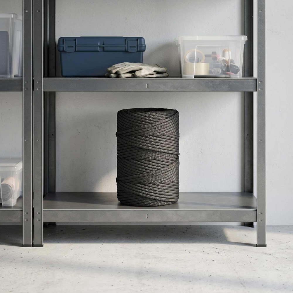 vidaXL Mångsidigt bruksrep 2 mm 25 m Svart PP 27 kg Maxbelastning
