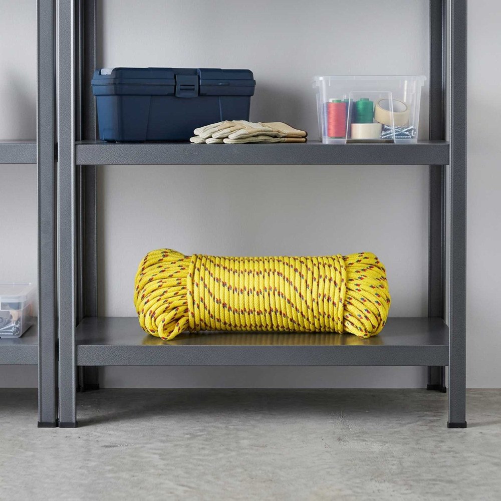 vidaXL Mångsidigt bruksrep 5 mm 25 m Gul PP 150 kg Maxbelastning