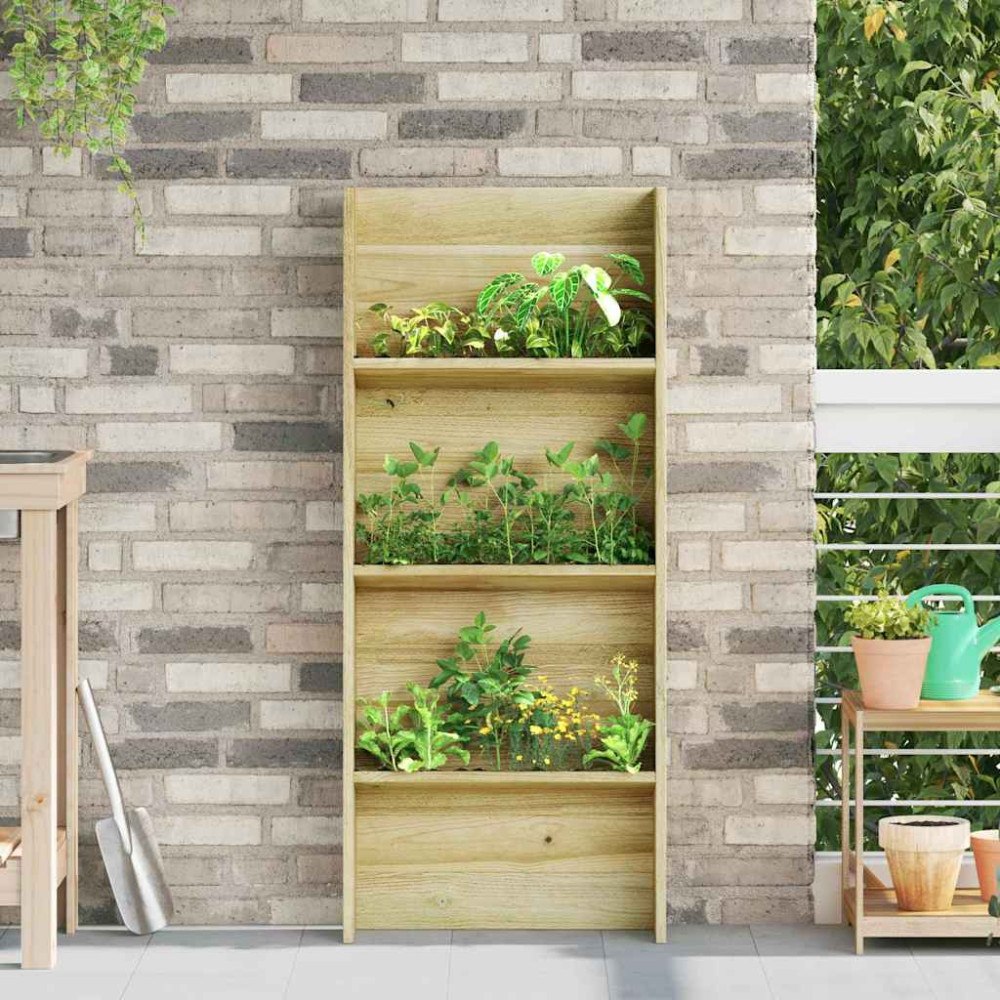 vidaXL Växthyllor Brun 50 x 15 x 117 cm Impregnerat furu
