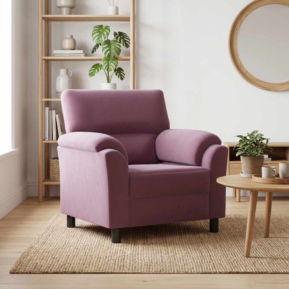 vidaXL Soffa Lila 94 x 85 x 93 cm Sammet