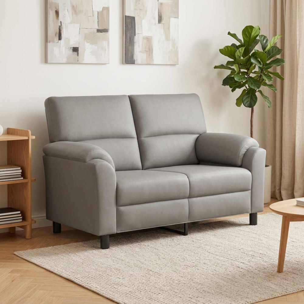 vidaXL Soffa Ljusgrå 154 x 85 x 93 cm Sammet