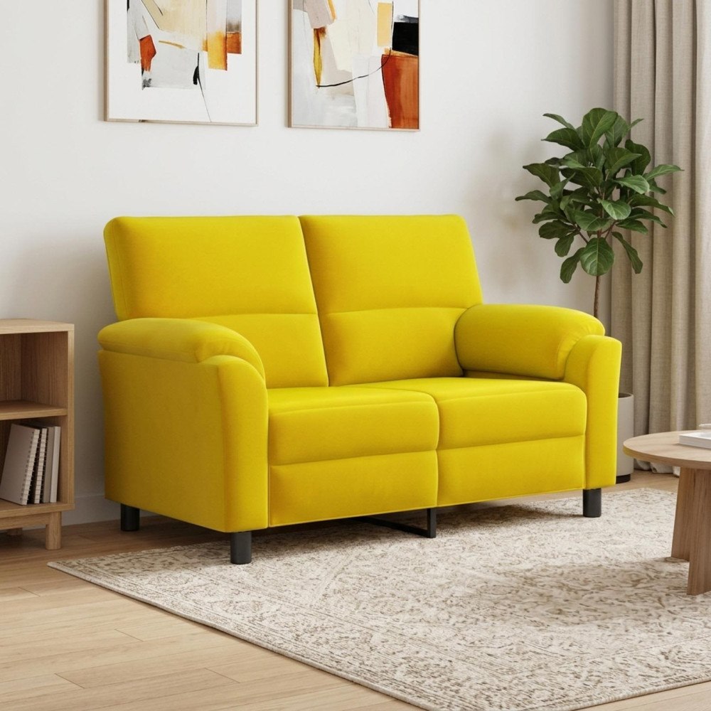 vidaXL Soffa Gul 154 x 85 x 93 cm Sammet