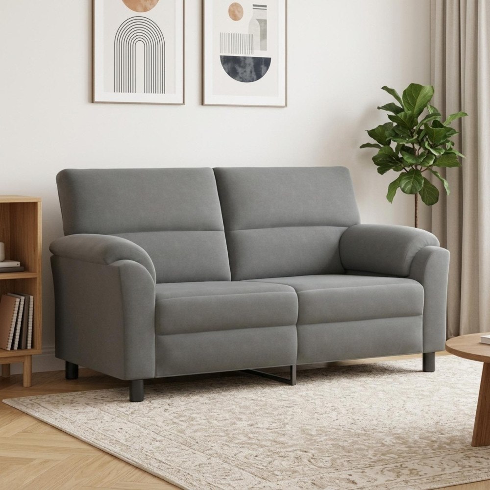 vidaXL Soffa Mörkgrå 174 x 85 x 93 cm Sammet