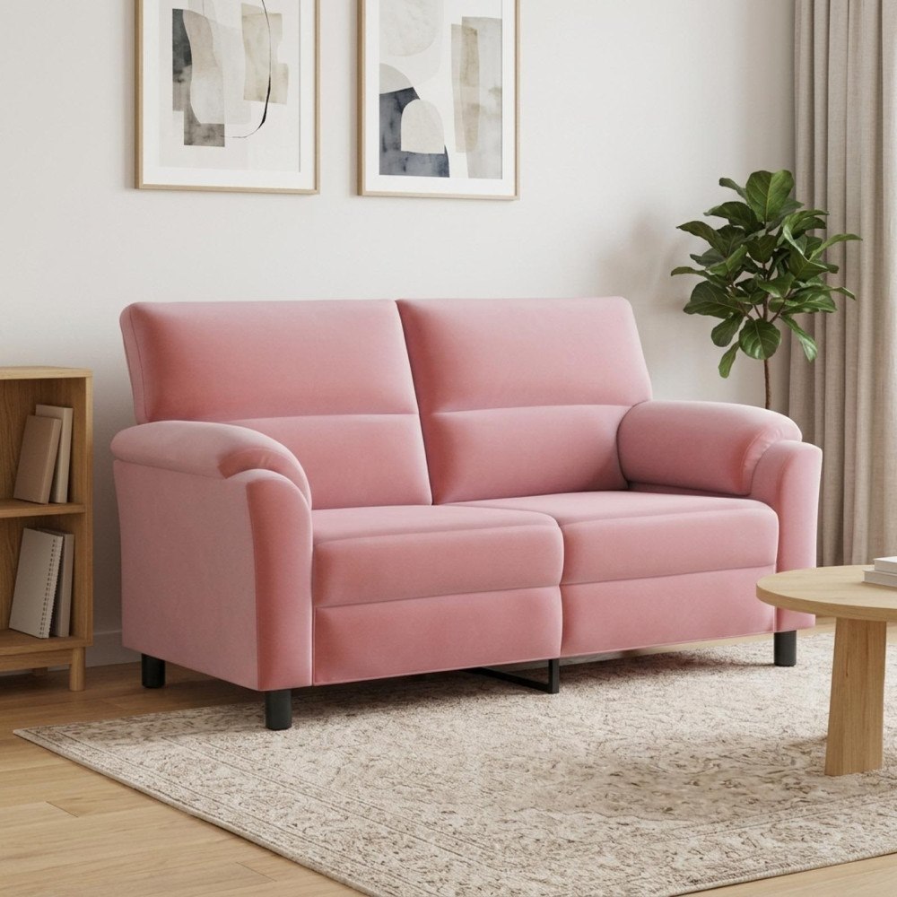 vidaXL Soffa Rosa 174 x 85 x 93 cm Sammet