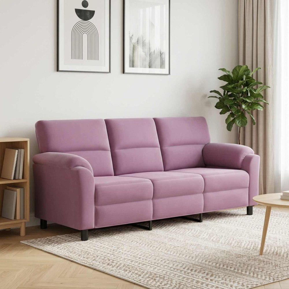 vidaXL Soffa Lila 214 x 85 x 93 cm Sammet