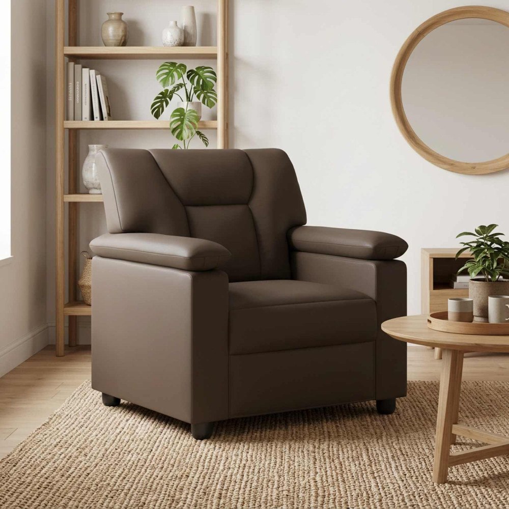vidaXL Soffa Grå 91 x 85 x 93 cm Konstläder