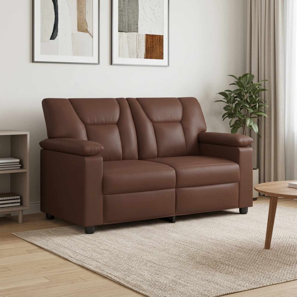 vidaXL Soffa Brun 151 x 85 x 93 cm Konstläder