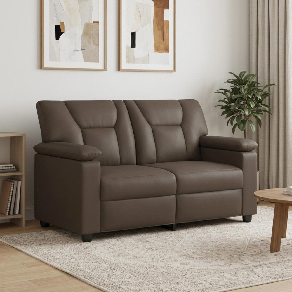 vidaXL Soffa Grå 151 x 85 x 93 cm Konstläder