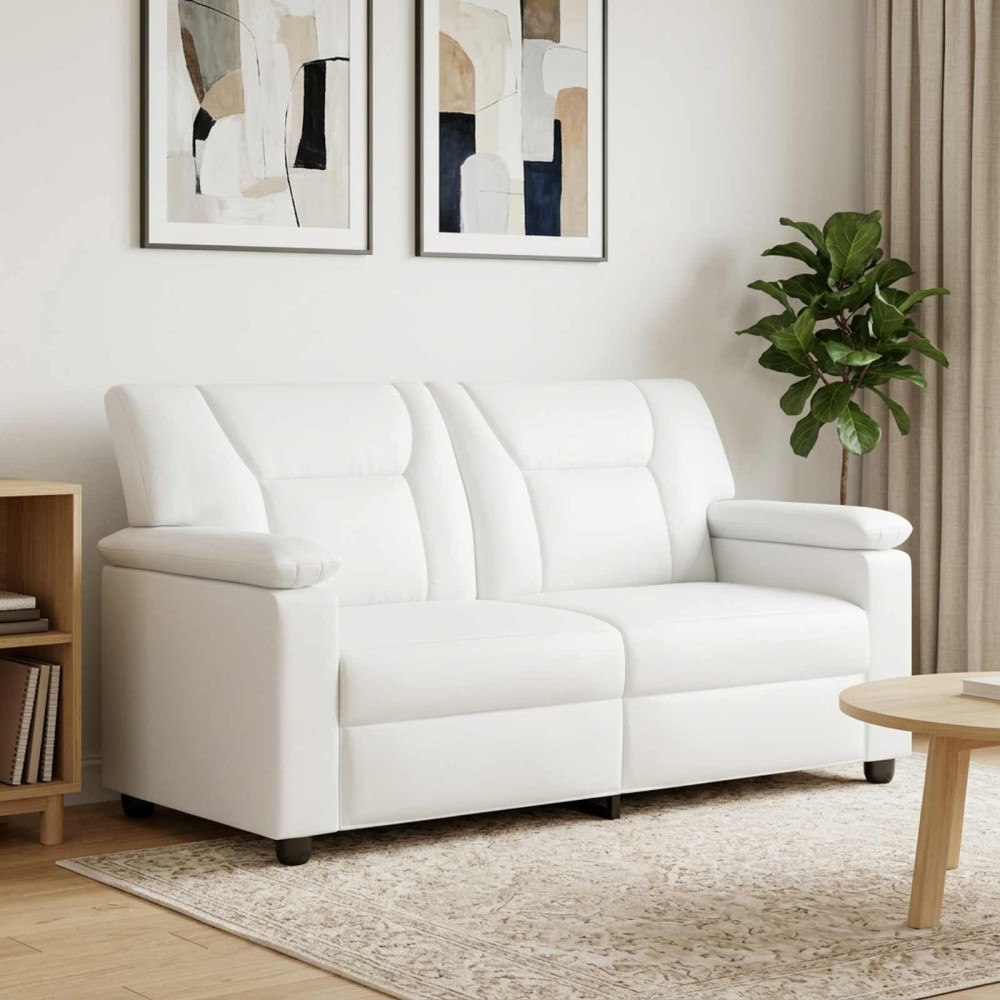 vidaXL Soffa Vit 171 x 85 x 93 cm Konstläder