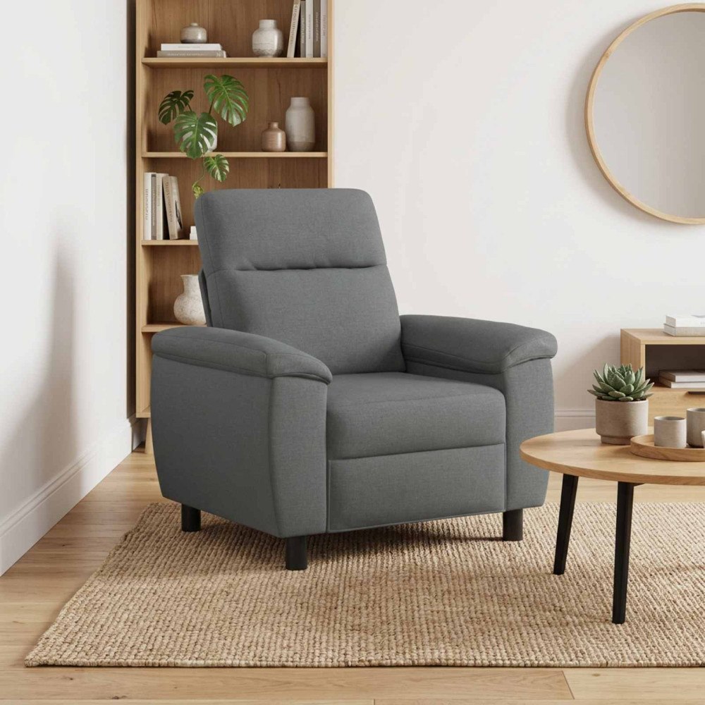 vidaXL Soffa Mörkgrå 95 x 90 x 95 cm Tyg