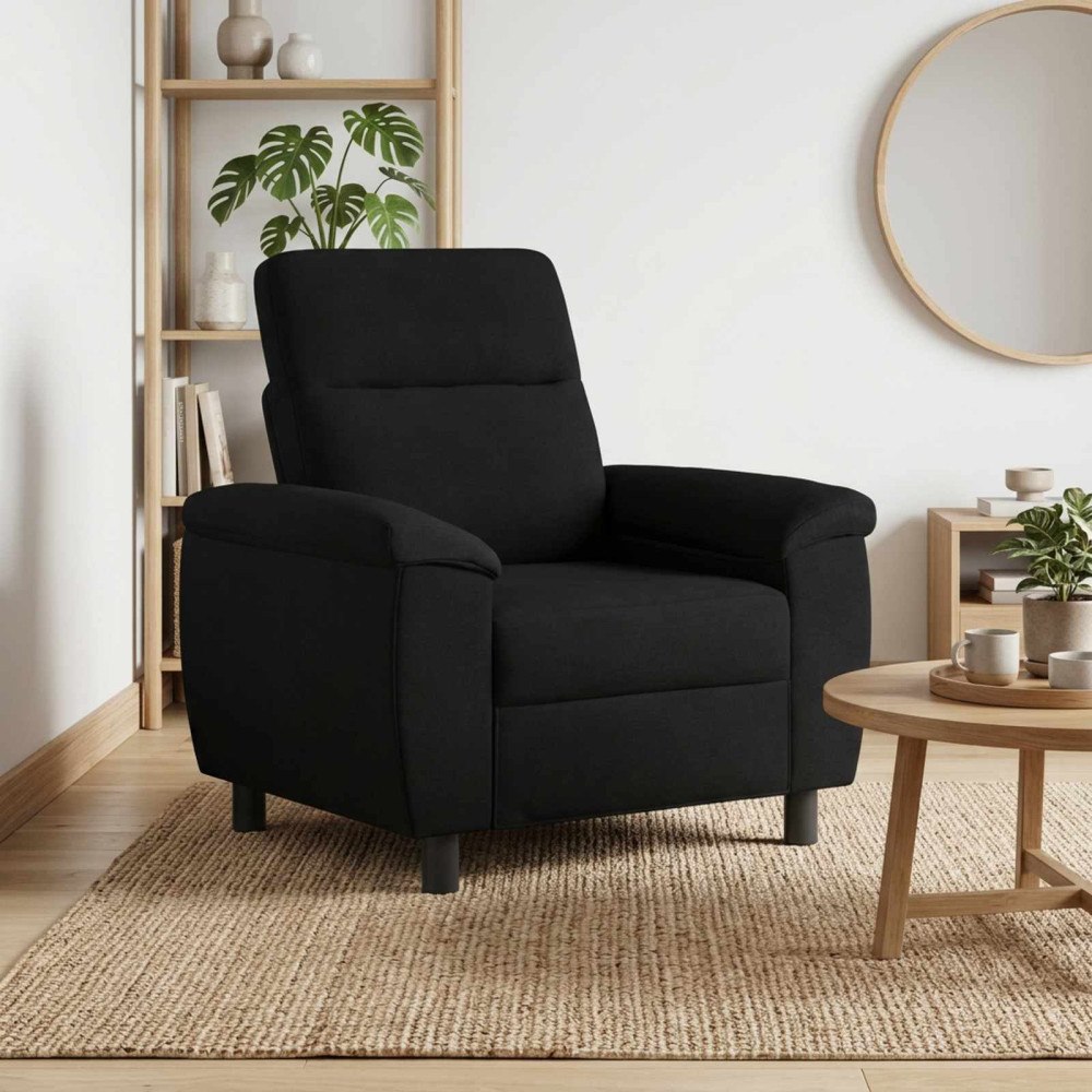 vidaXL Soffa Svart 95 x 90 x 95 cm Tyg