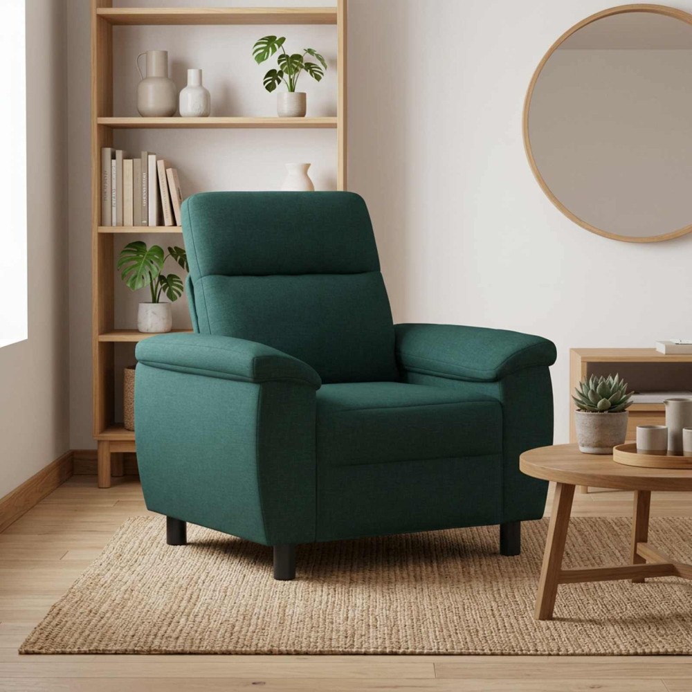 vidaXL Soffa Mörkgrön 95 x 90 x 95 cm Tyg