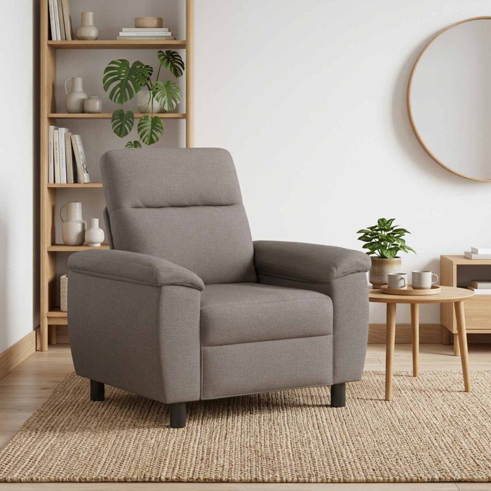 vidaXL Soffa Taupe 95 x 90 x 95 cm Tyg