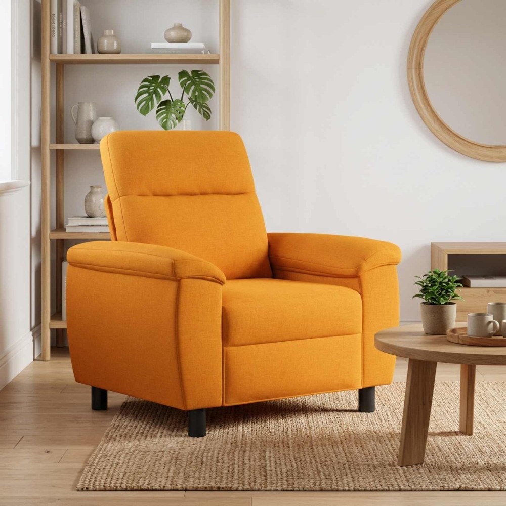 vidaXL Soffa Mörkgul 95 x 90 x 95 cm Tyg