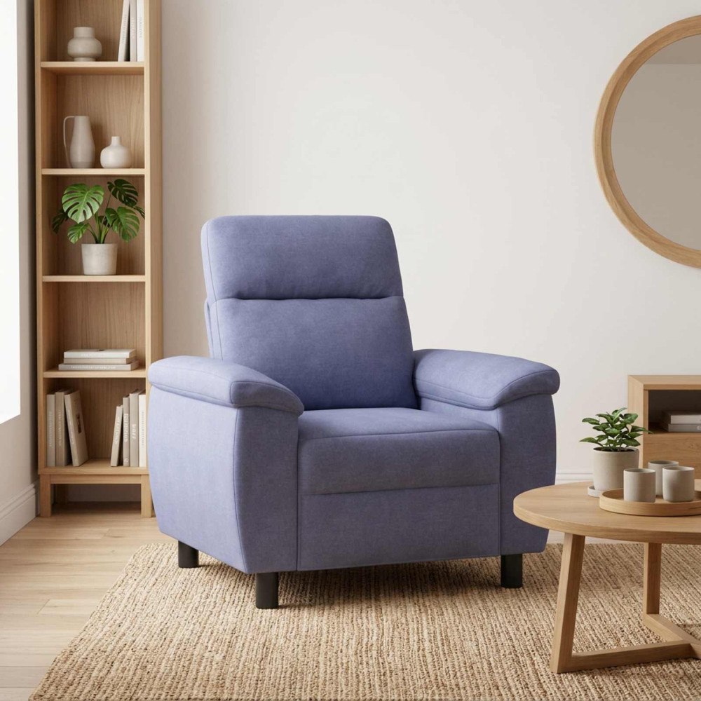 vidaXL Soffa Jeansblå 95 x 90 x 95 cm Tyg