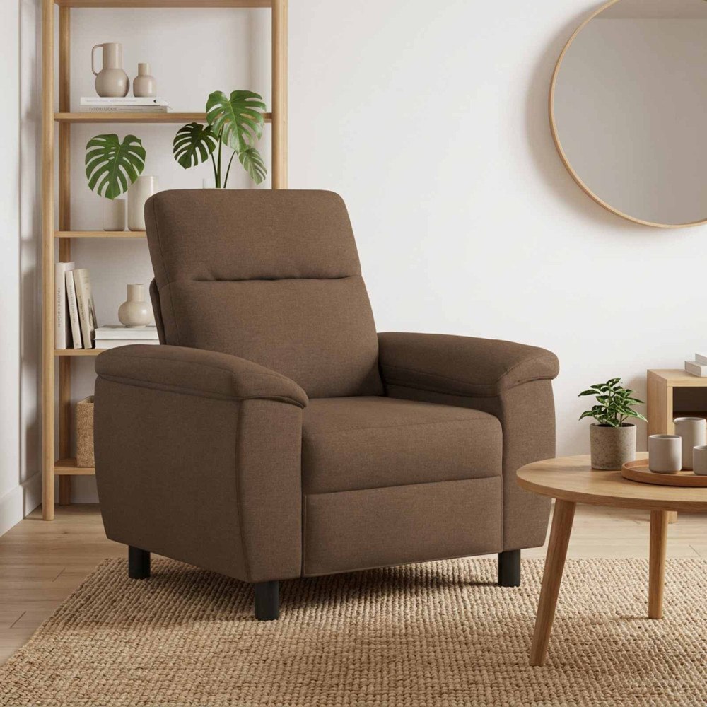vidaXL Soffa Brun 95 x 90 x 95 cm Tyg