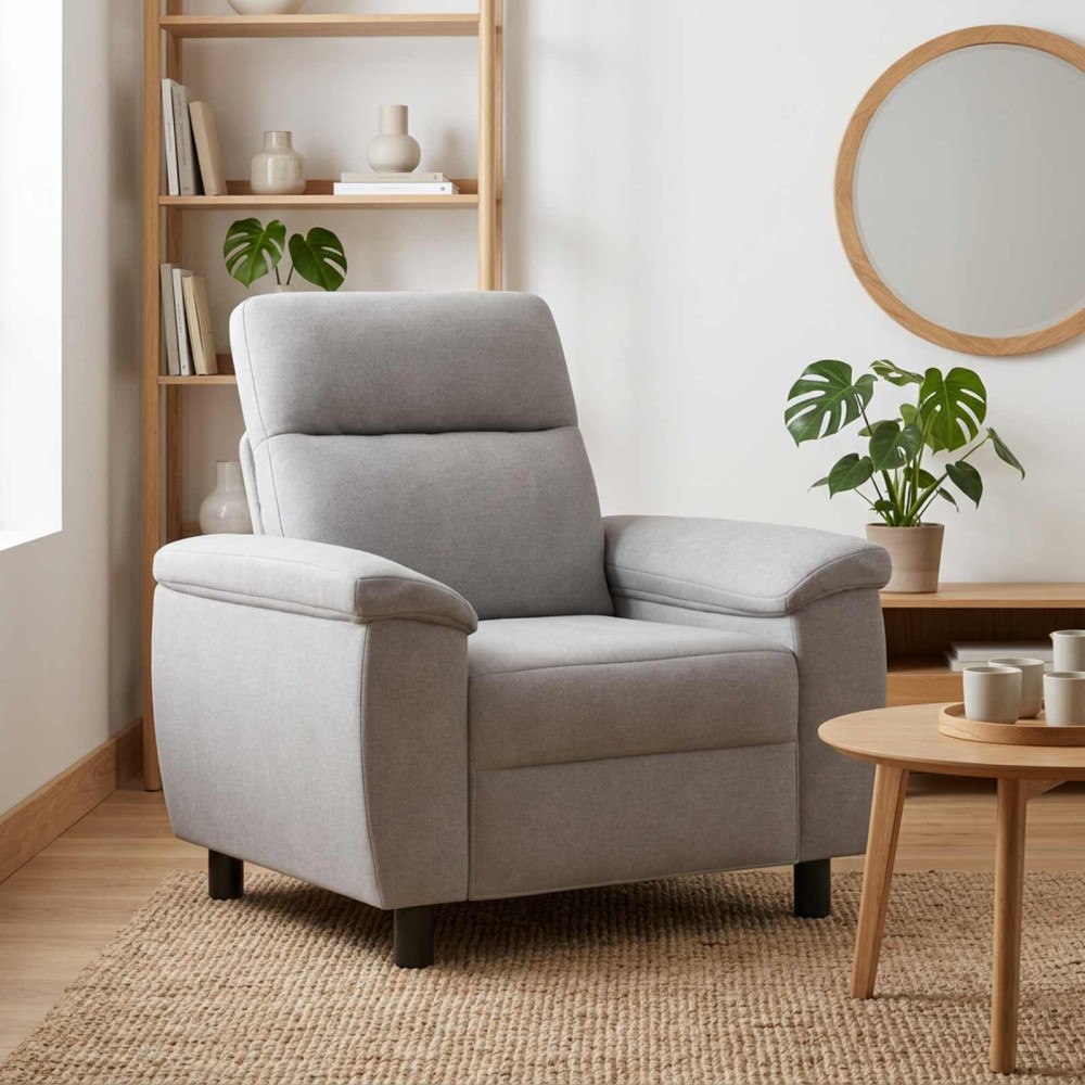 vidaXL Soffa Moln Grå 95 x 90 x 95 cm Tyg