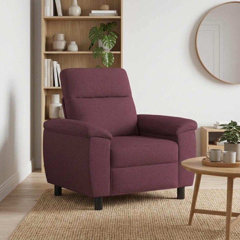 vidaXL Soffa Lila 95 x 90 x 95 cm Tyg