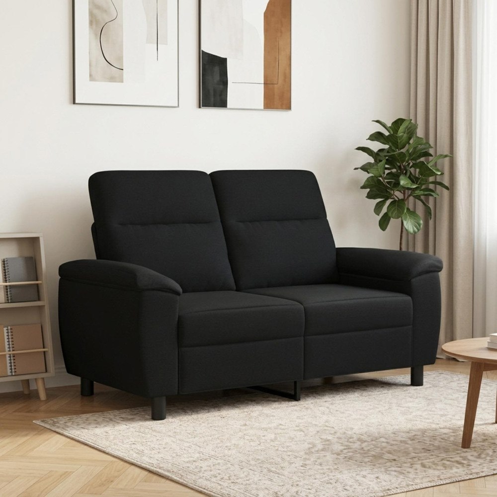 vidaXL Soffa Svart 158 x 90 x 95 cm Tyg