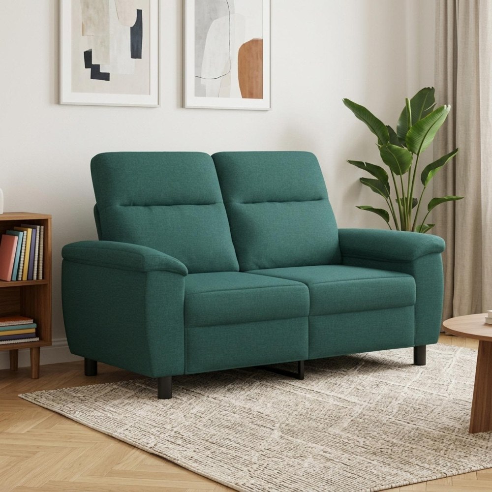 vidaXL Soffa Mörkgrön 158 x 90 x 95 cm Tyg