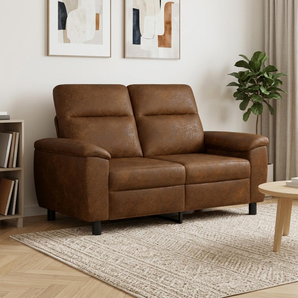 vidaXL Soffa Brun 158 x 90 x 95 cm Faux Mockaläder