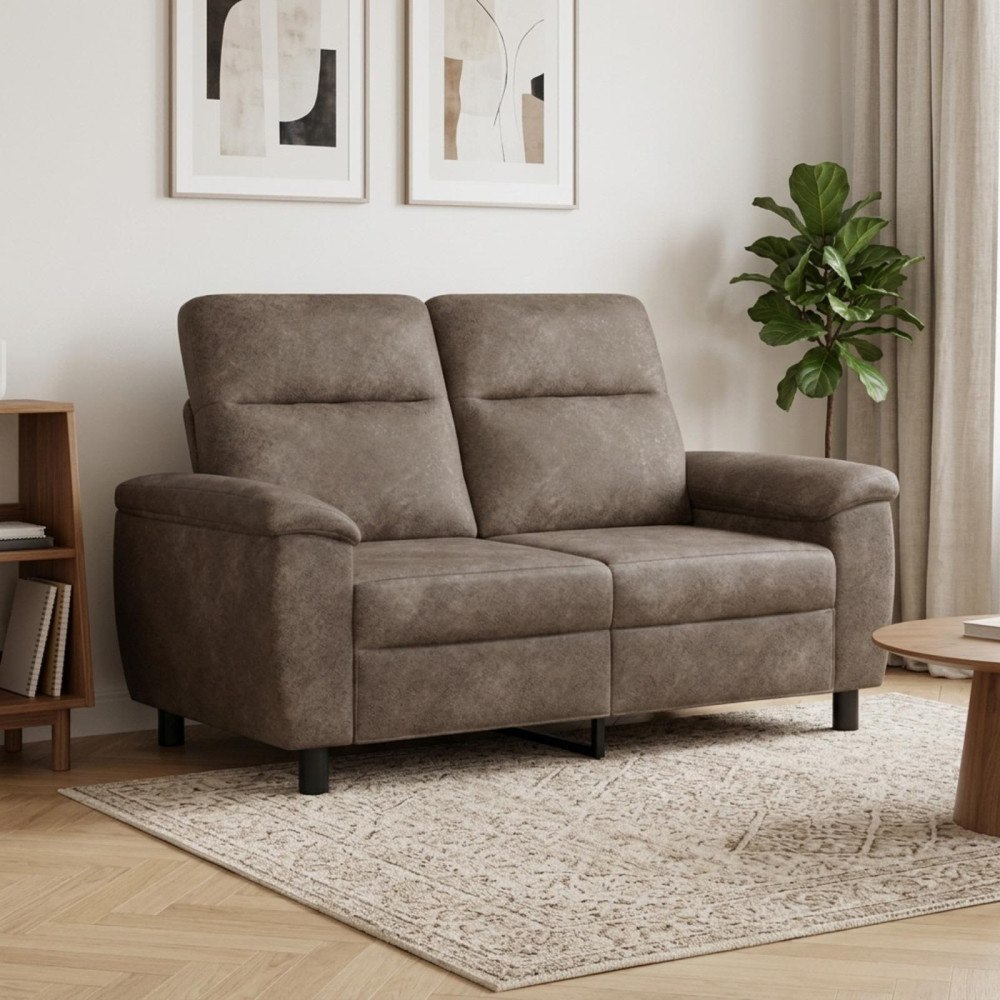 vidaXL Soffa Mörkgrå 158 x 90 x 95 cm Faux Mockaläder