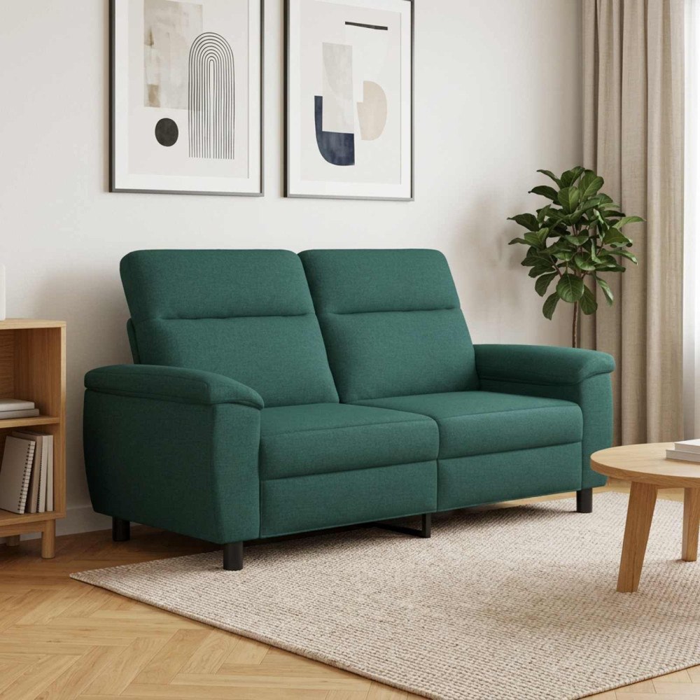 vidaXL Soffa Mörkgrön 178 x 90 x 95 cm Tyg