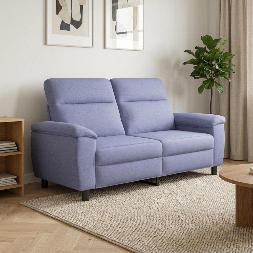 vidaXL Soffa Jeansblå 178 x 90 x 95 cm Tyg