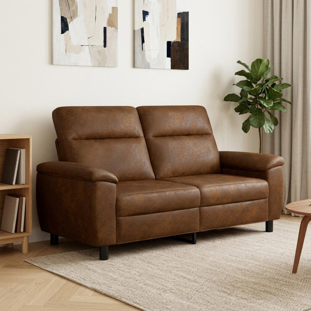 vidaXL Soffa Brun 178 x 90 x 95 cm Faux Mockaläder