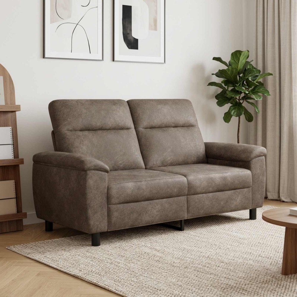 vidaXL Soffa Mörkgrå 178 x 90 x 95 cm Faux Mockaläder