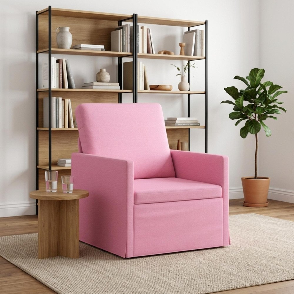 vidaXL Fåtölj Rosa 70 x 81 x 82 cm Tyg