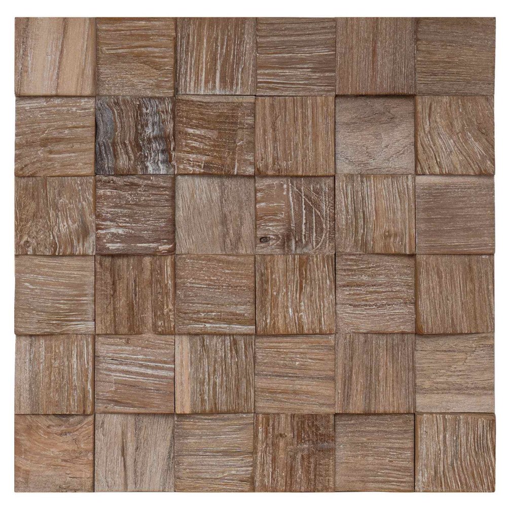 vidaXL Väggpanel 11 st Naturlig 30 x 30 x 2 cm