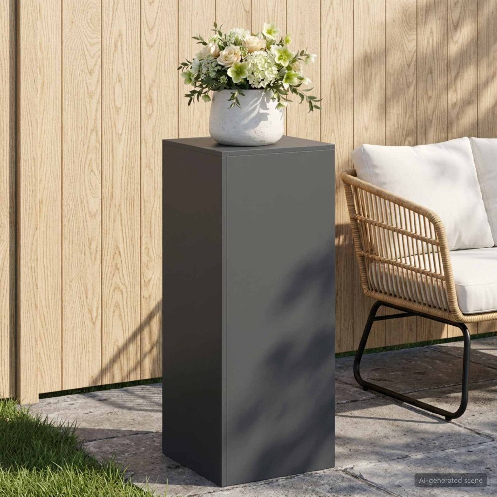 vidaXL Växtställ Antracit 40 x 40 x 100 cm Rostfritt stål