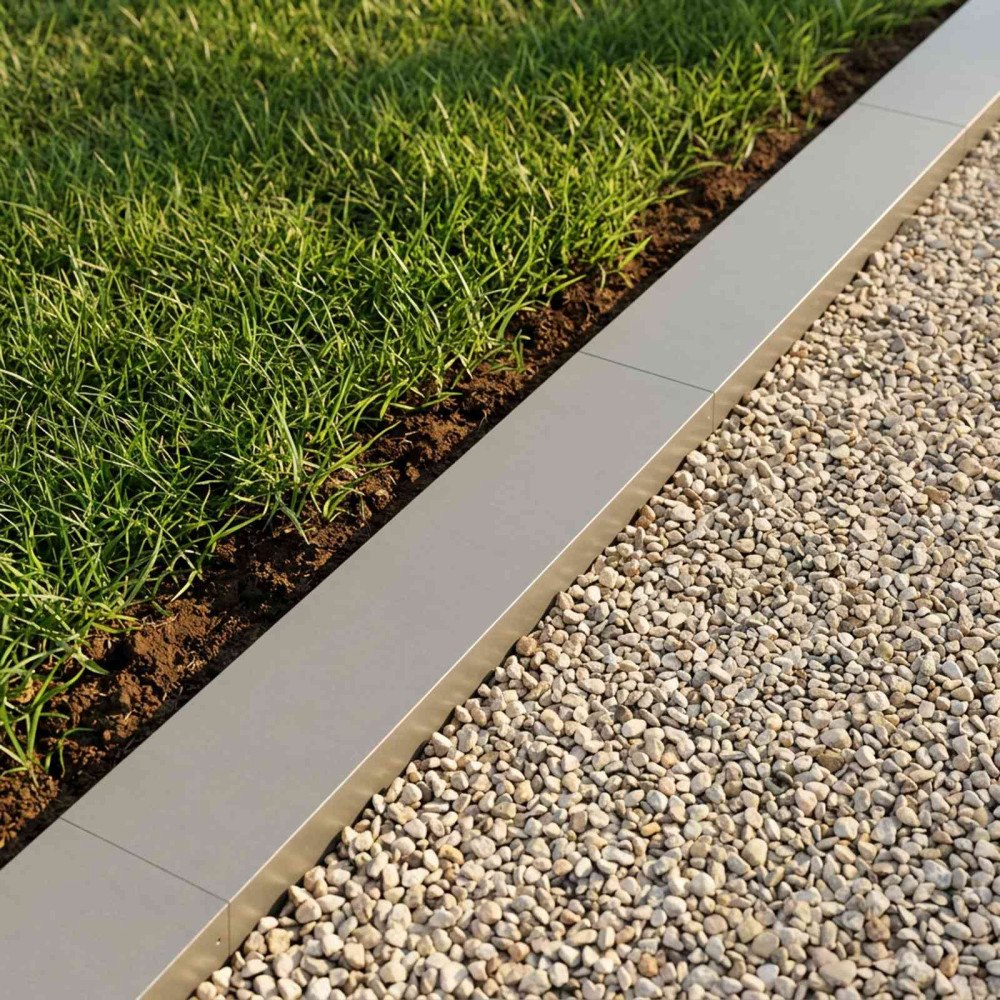 vidaXL Topprofil för rabattkant 2 st 100 x 20 x 5 cm Rostfritt stål