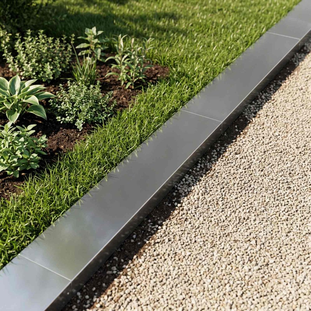vidaXL Topprofil för rabattkant 10 st 100 x 20 x 5 cm