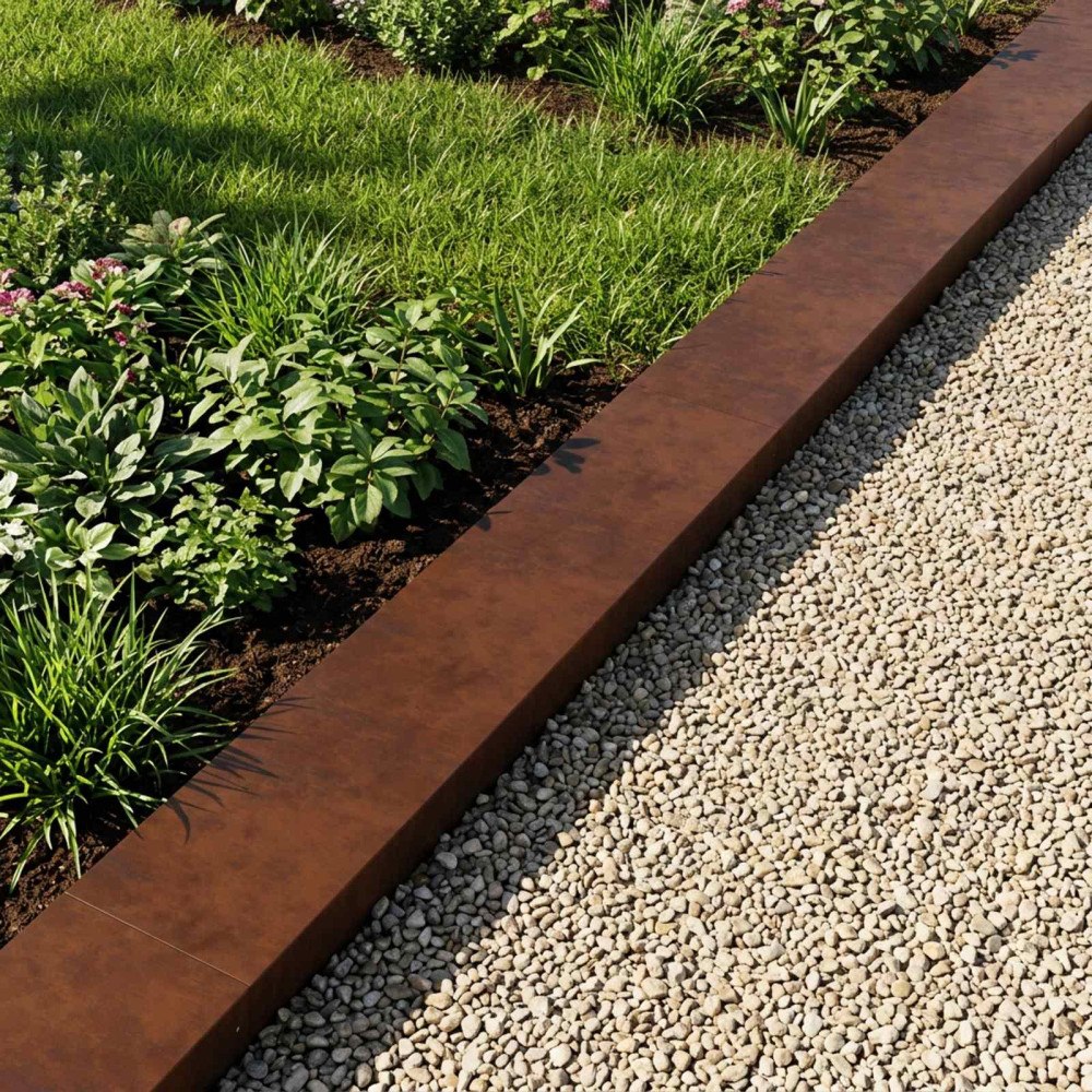 vidaXL Topprofil för rabattkant 2 st 100 x 20 x 5 cm