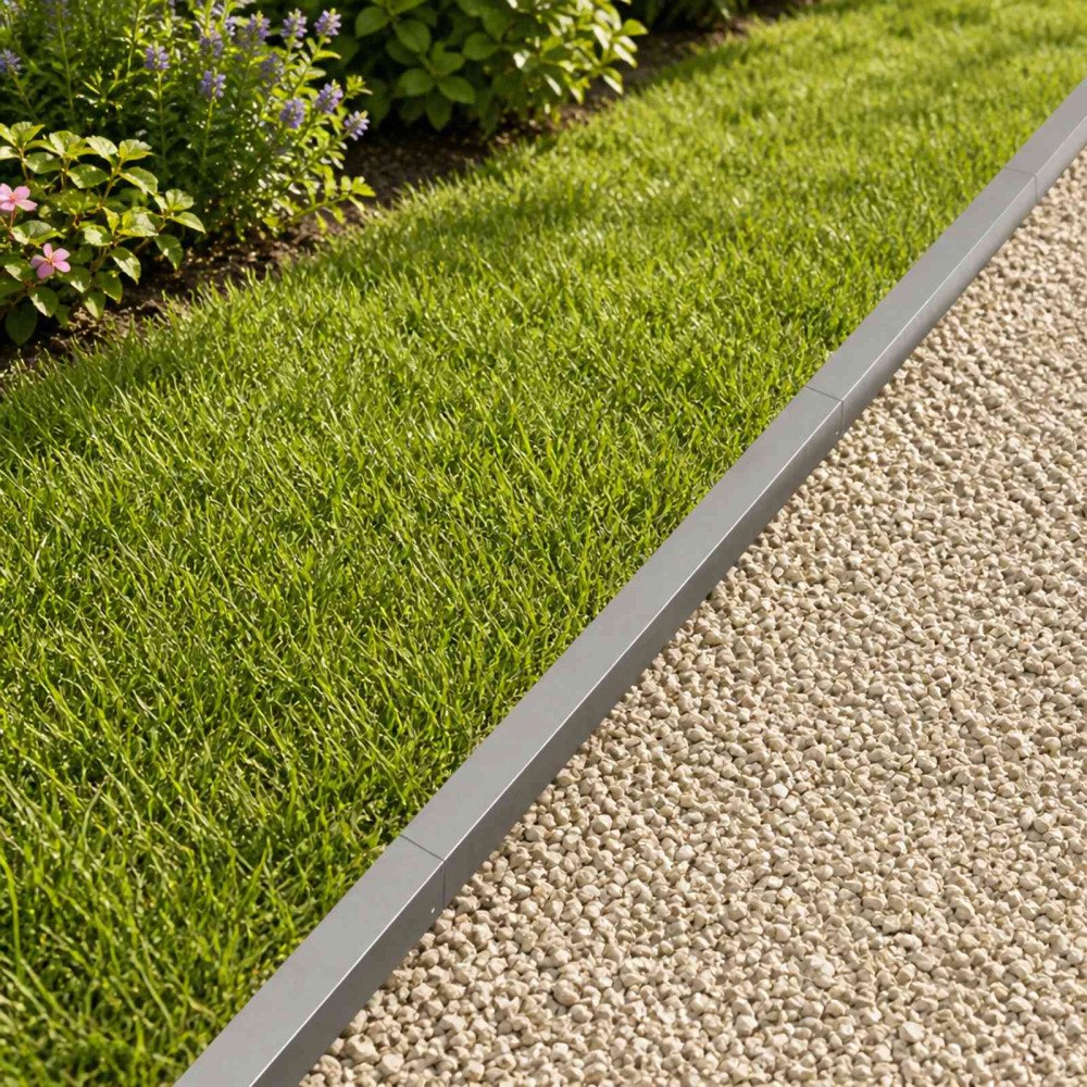 vidaXL Topprofil för rabattkant 10 st 100 x 6 x 5 cm Rostfritt stål