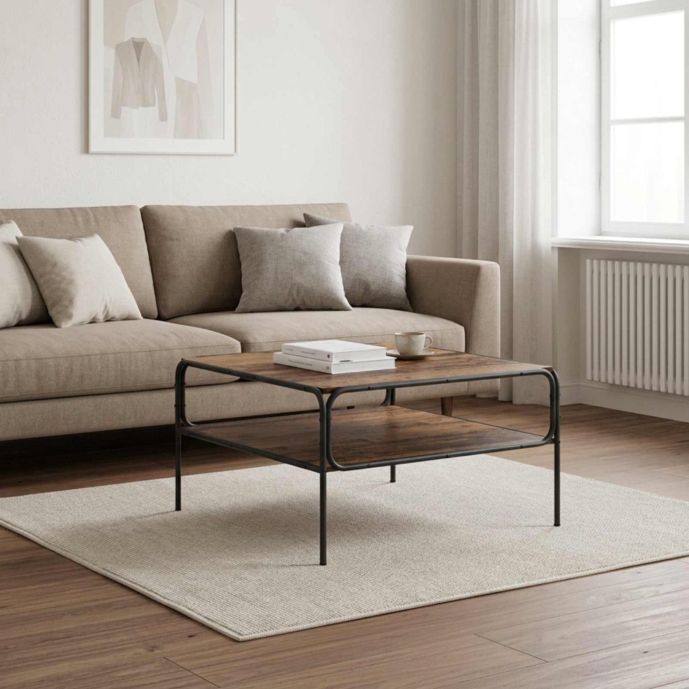 vidaXL Sidobord Gammalt trä 100 x 50 x 46 cm Konstruerat trä
