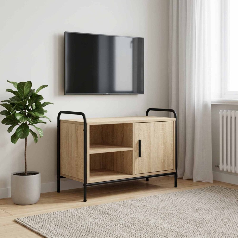 vidaXL TV-skåp 67,5 x 33 x 50 cm Sonoma-ek