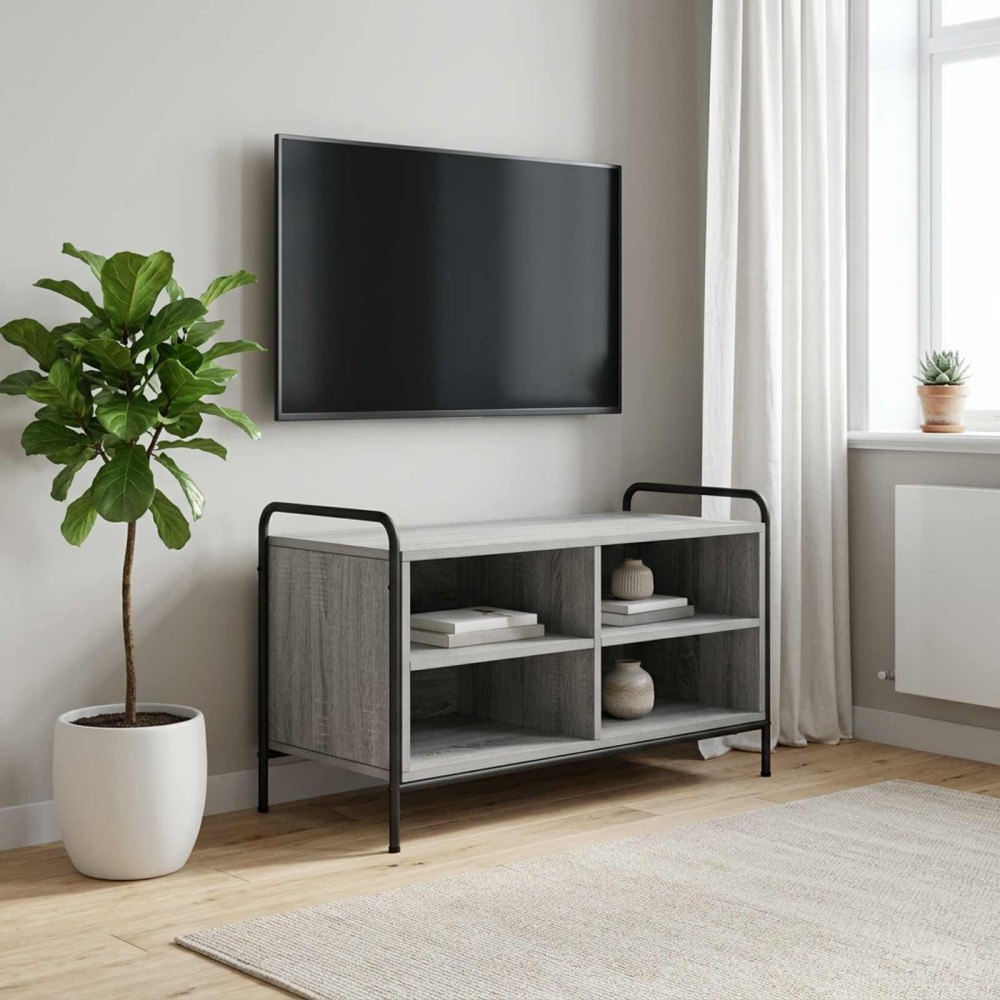 vidaXL TV-skåp 140 x 39,5 x 50 cm Grå Sonoma Konstruerat trä
