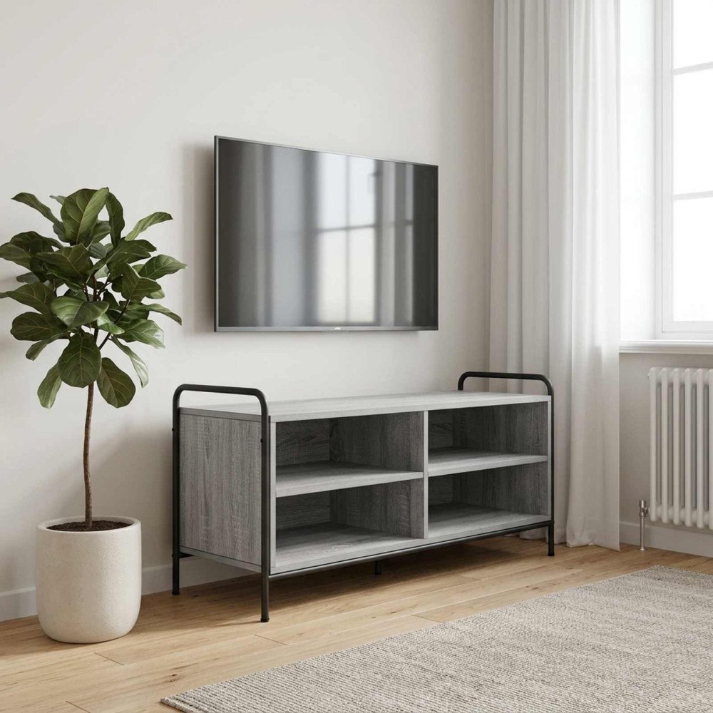 vidaXL TV-skåp 140 x 39,5 x 50 cm Grå Sonoma Konstruerat trä