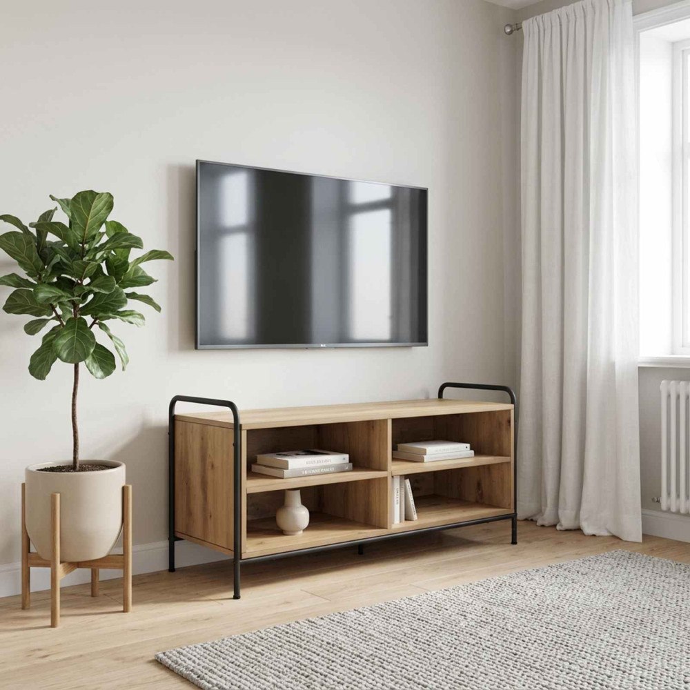 vidaXL TV-skåp 140 x 39,5 x 50 cm Artisan-ek Konstruerat trä