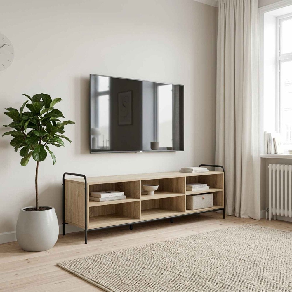 vidaXL TV-skåp 140 x 39,5 x 50 cm Sonoma-ek Konstruerat trä