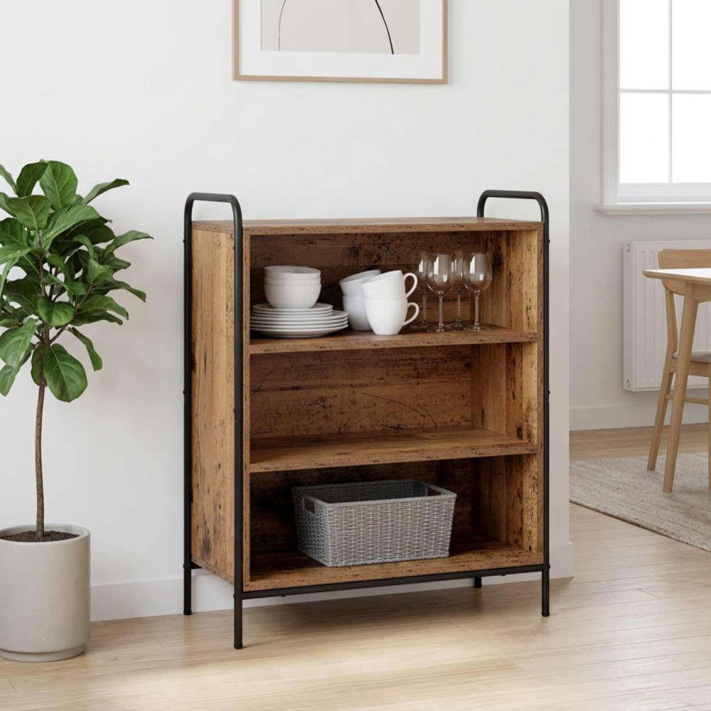 vidaXL Sideboard Gammalt trä 97 x 33 x 81 cm Konstruerat trä