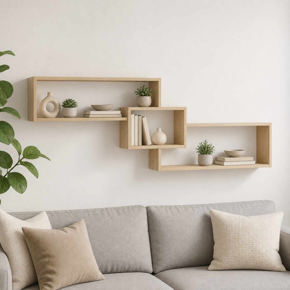 vidaXL Vägghylla Sonoma-ek 158 x 17 x 53 cm Konstruerat trä