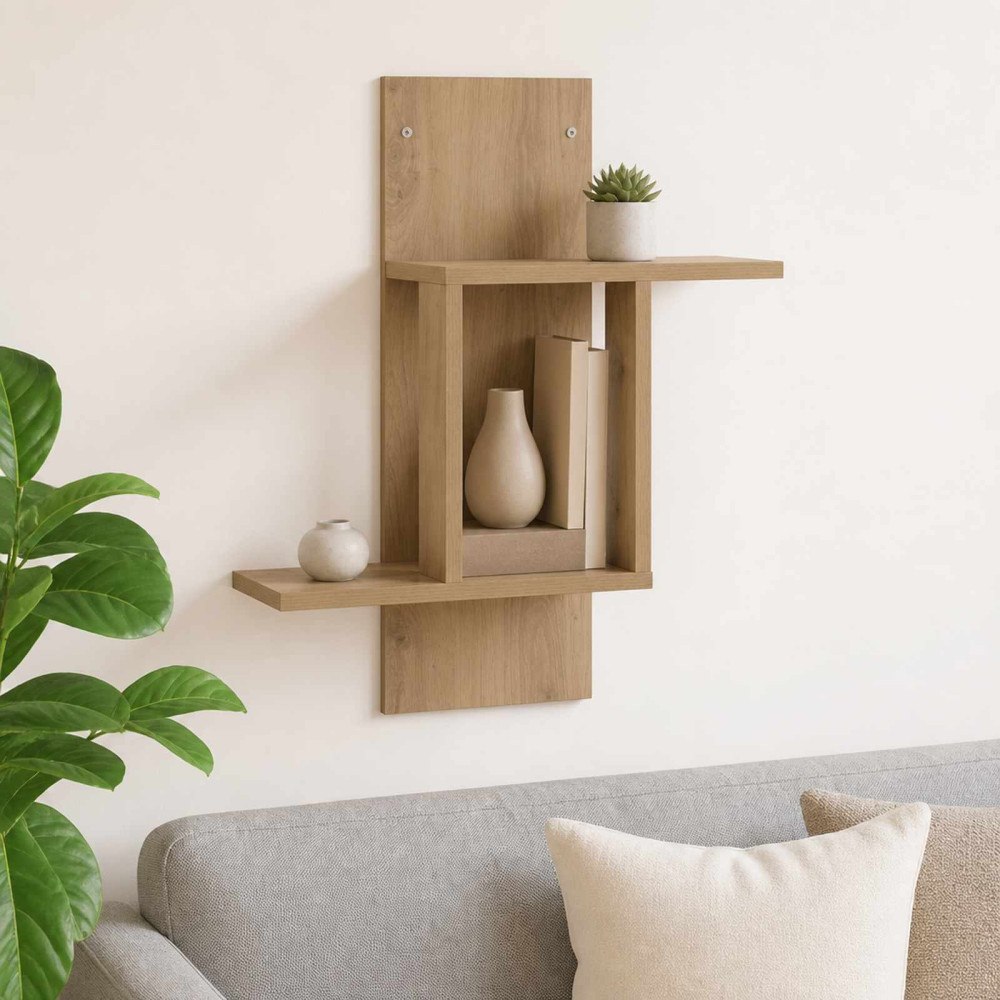 vidaXL Vägg hylla Artisan-ek 59 x 17 x 63 cm Konstruerat trä