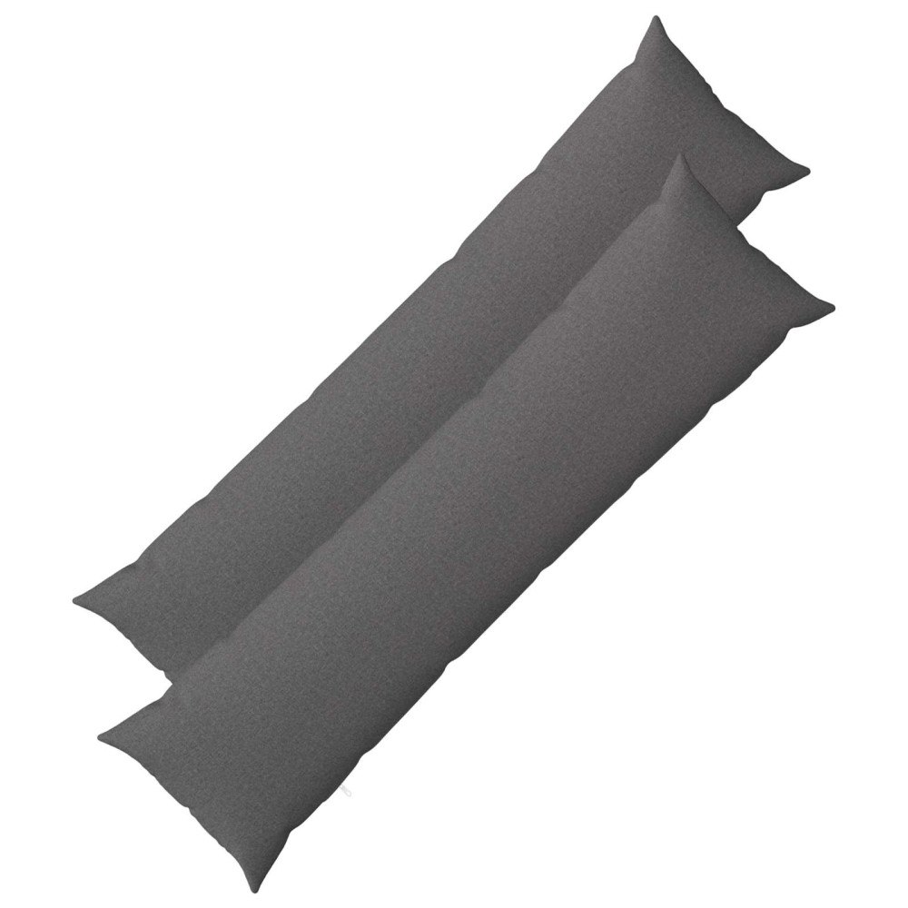 vidaXL Kuddöverdrag 2 st HEERLEN Ljusgrå 40 x 145 cm Tyg
