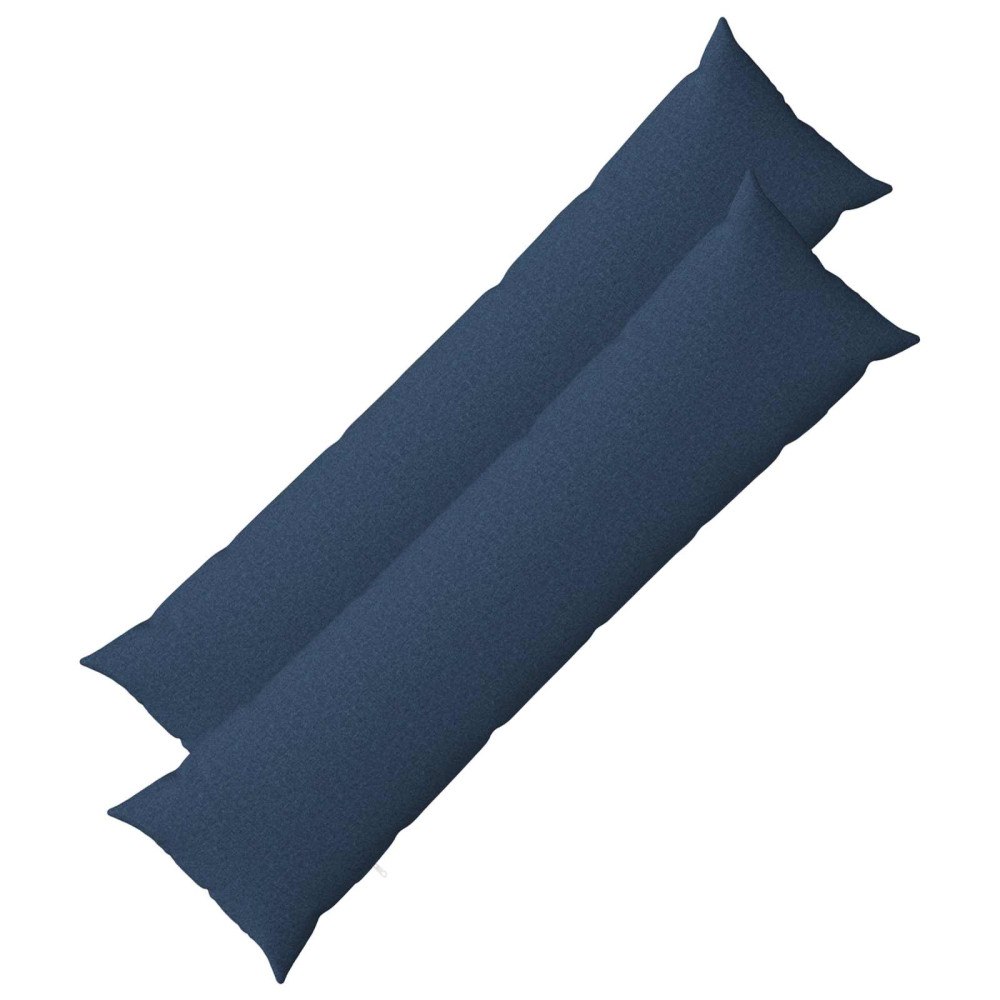 vidaXL Kuddöverdrag 2 st HEERLEN Blå 40 x 145 cm Tyg
