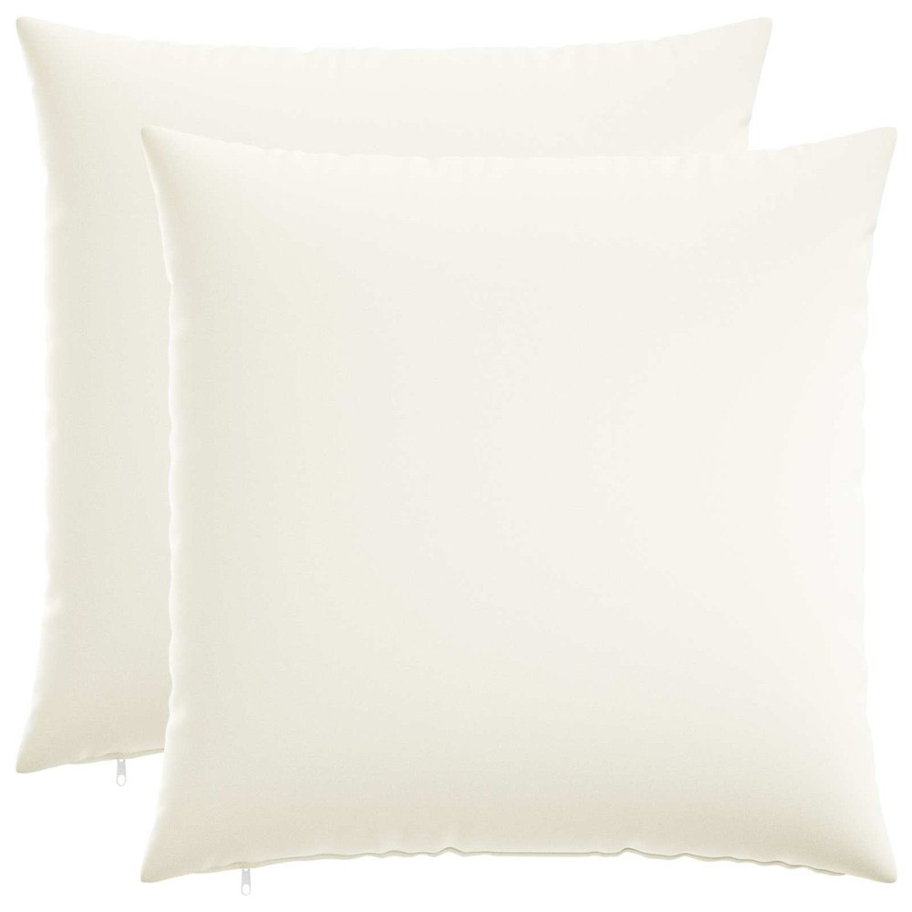 vidaXL Kuddöverdrag 2 st HEERLEN Vit 55 x 55 cm Tyg